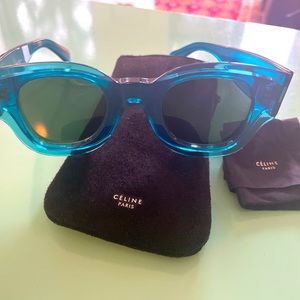 Celine Zoe Cat Eye Sunglasses Blue CL41446/S